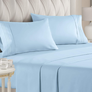 Sky Blue Fitted bed Sheet