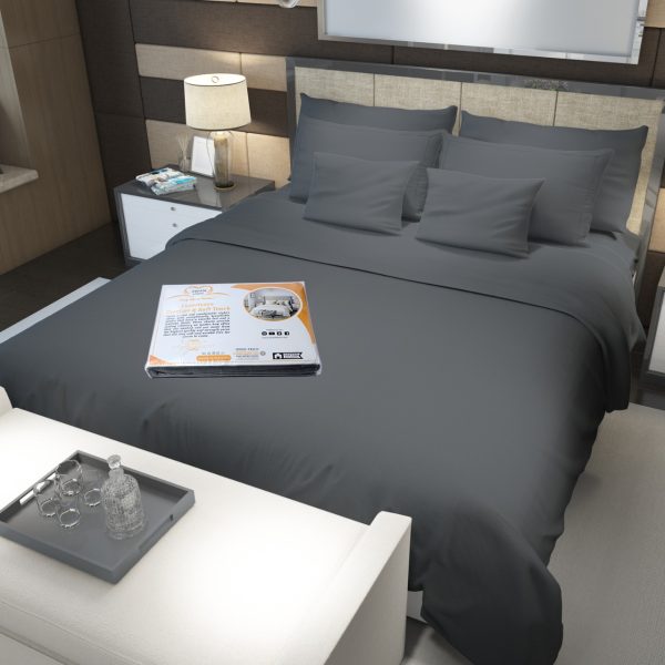 Dark Grey Fitted bed Sheet